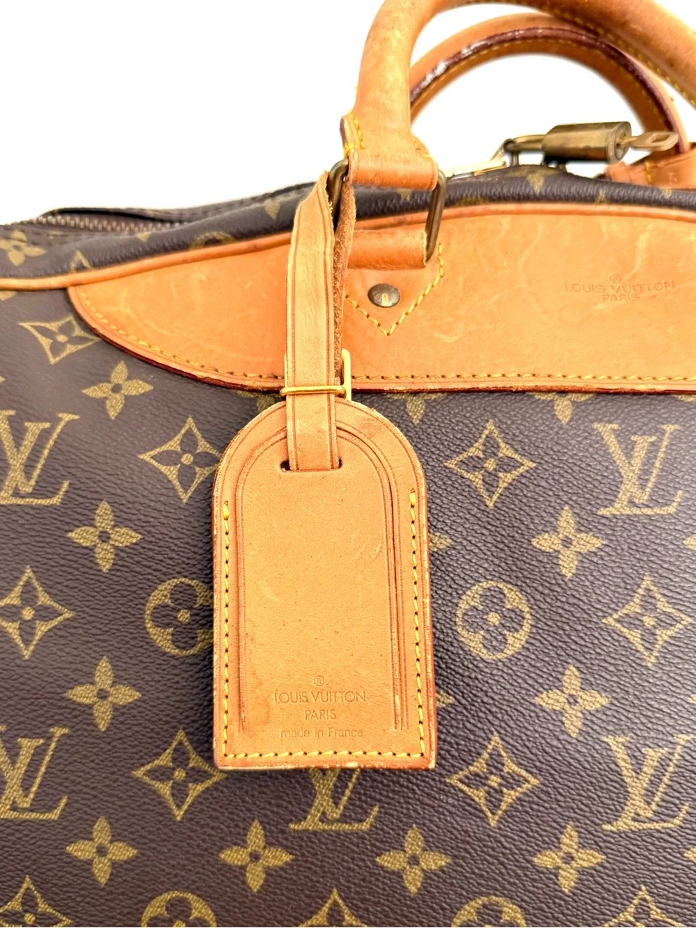 Authentic Louis Vuitton Alizé 1 Poche travel bag M41393 brown monogram LV unisex